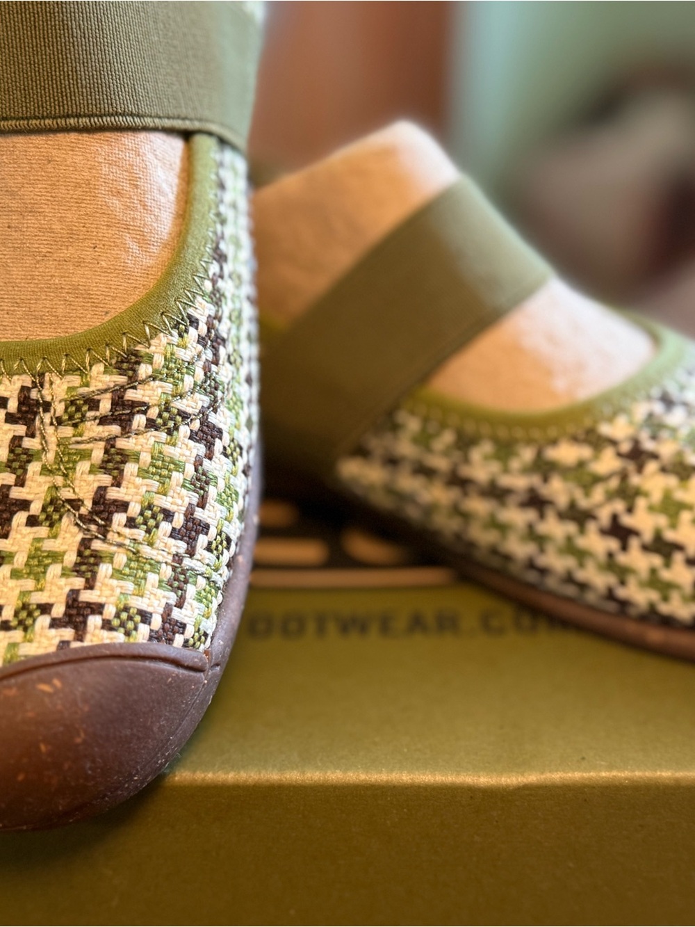 Women’s Keen Green Tweed Mary Jane Flats